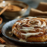 Keto Chaffle Cinnamon Roll hero shot