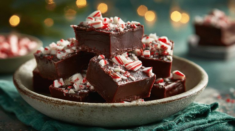 Keto Chocolate Peppermint Fudge hero shot