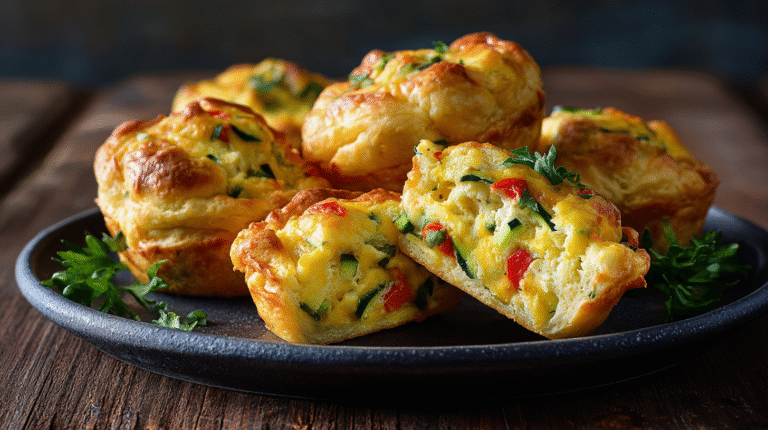 Keto Egg Puffs hero shot of the finished dish