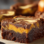 Keto Pumpkin Cheesecake Brownies hero shot