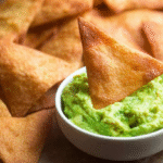 Easy Keto Tortilla Chips- Just 2 Ingredients hero shot of the finished dish