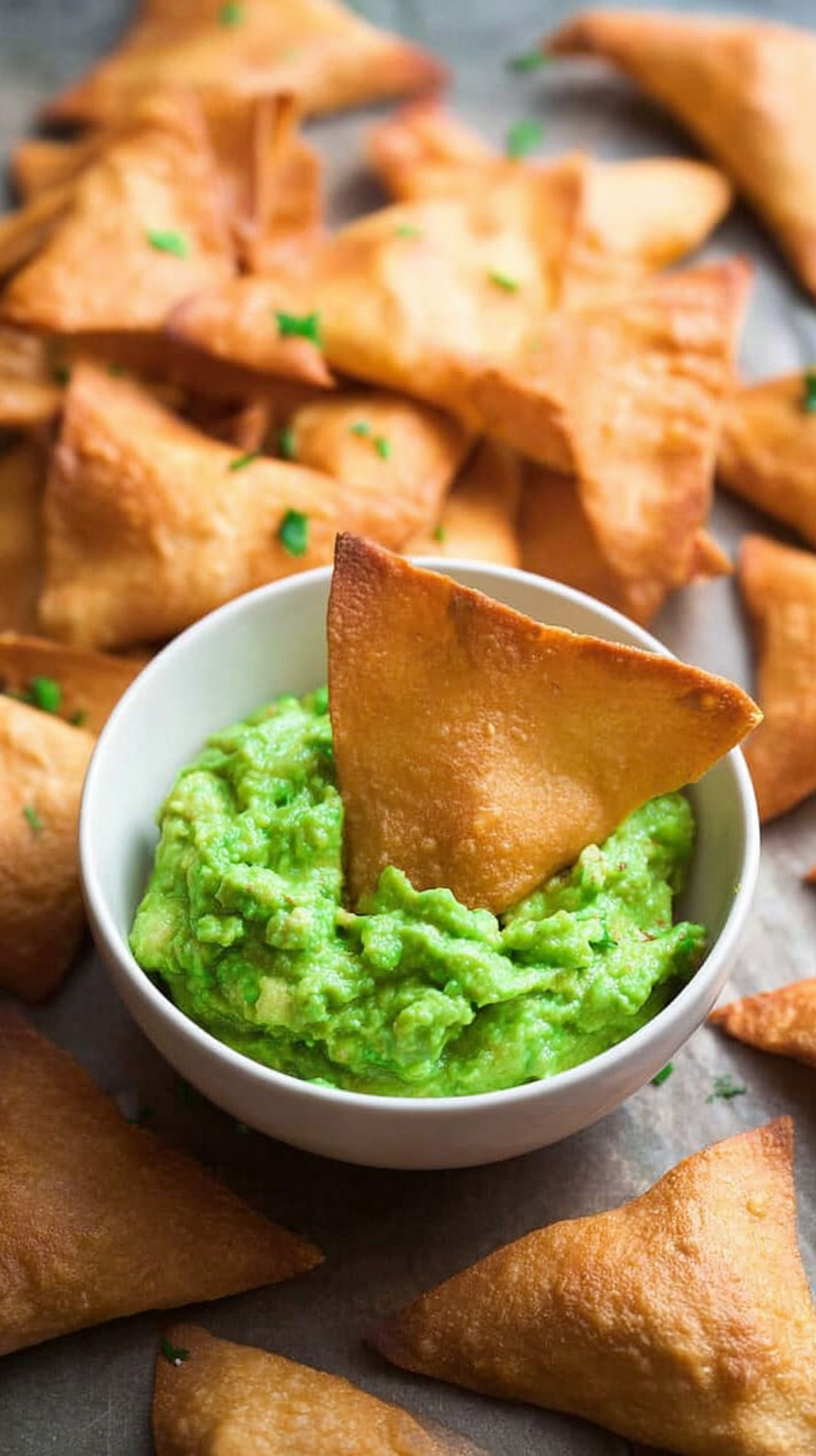 Keto Tortilla Chips- Just 2 Ingredients being served on beautiful dinnerware