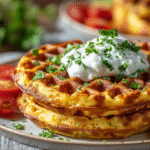 Low Carb Chaffle hero shot of finished dish
