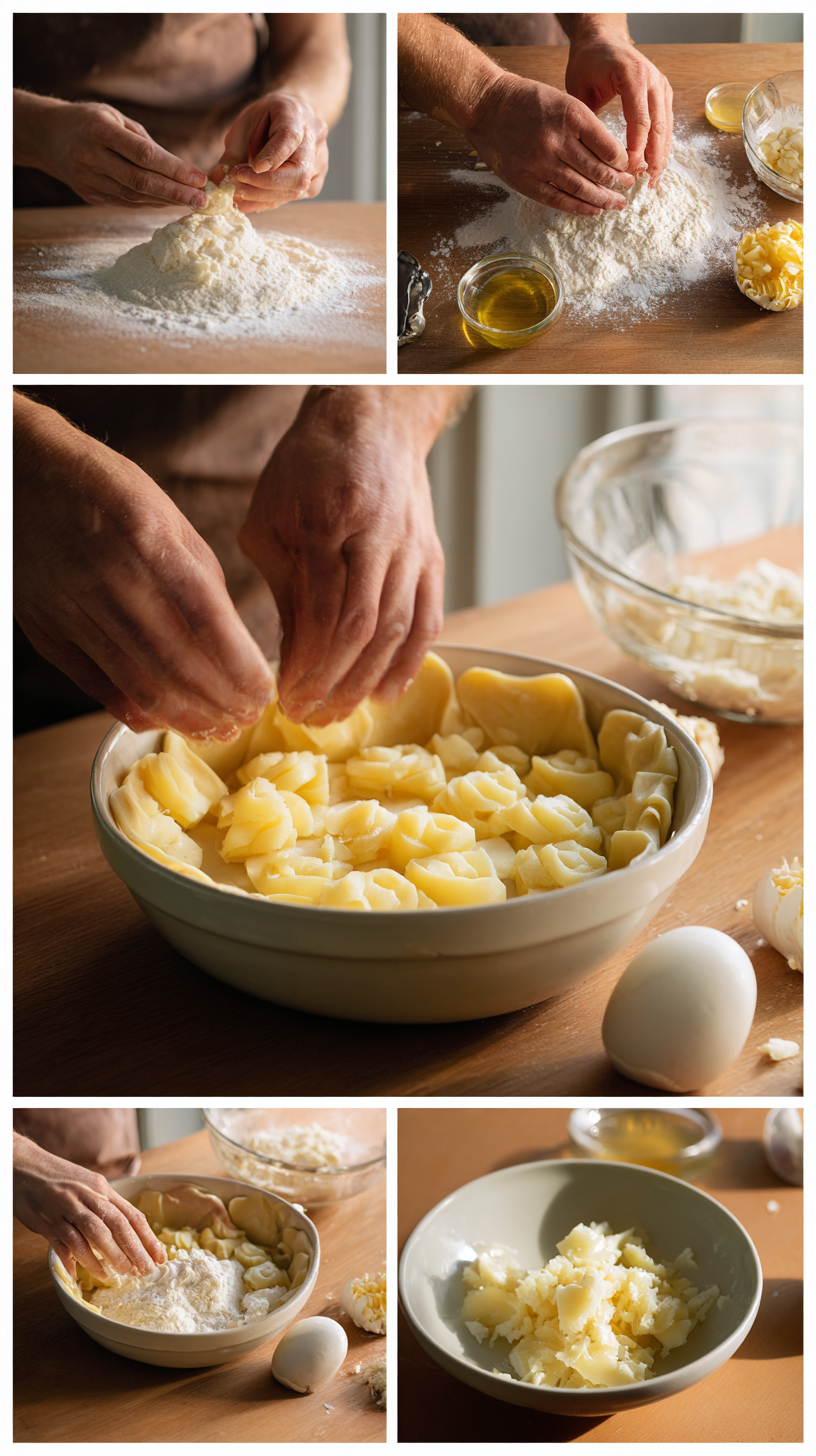 Preparing Puff Pastry Apple Rings step by step cooking process