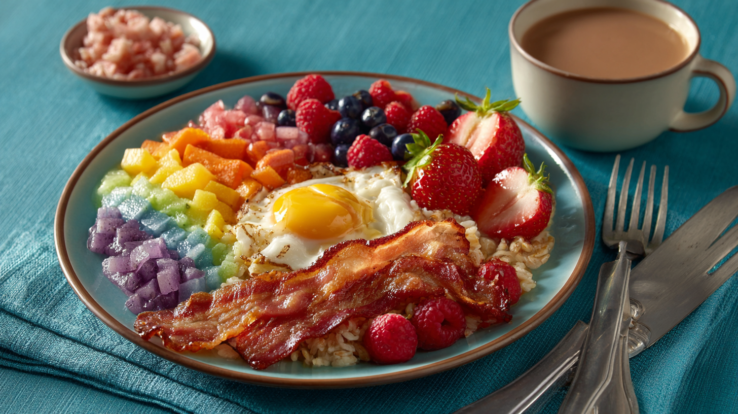 Rainbow Breakfast Plate hero shot