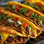 Hero shot of Spicy Grilled Keto Crunchwraps with crispy, golden brown exterior