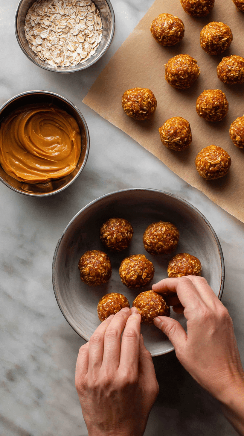 Preparing Banana & Pumpkin Balls step by step cooking process