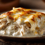 Low-Carb White Chicken Enchiladas hero shot