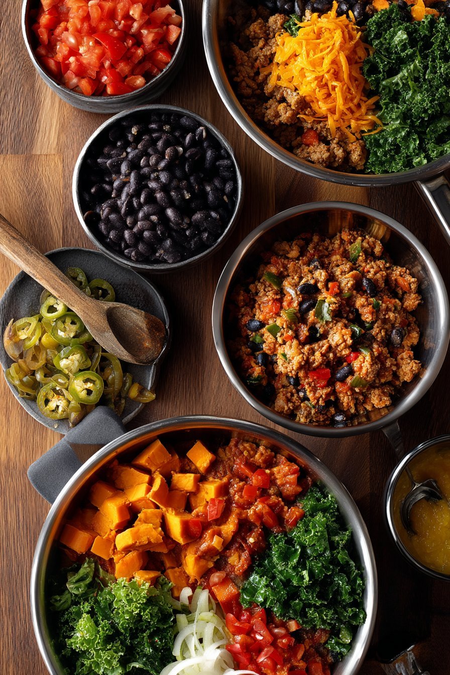 Sweet Potato Taco Bowl instructions process