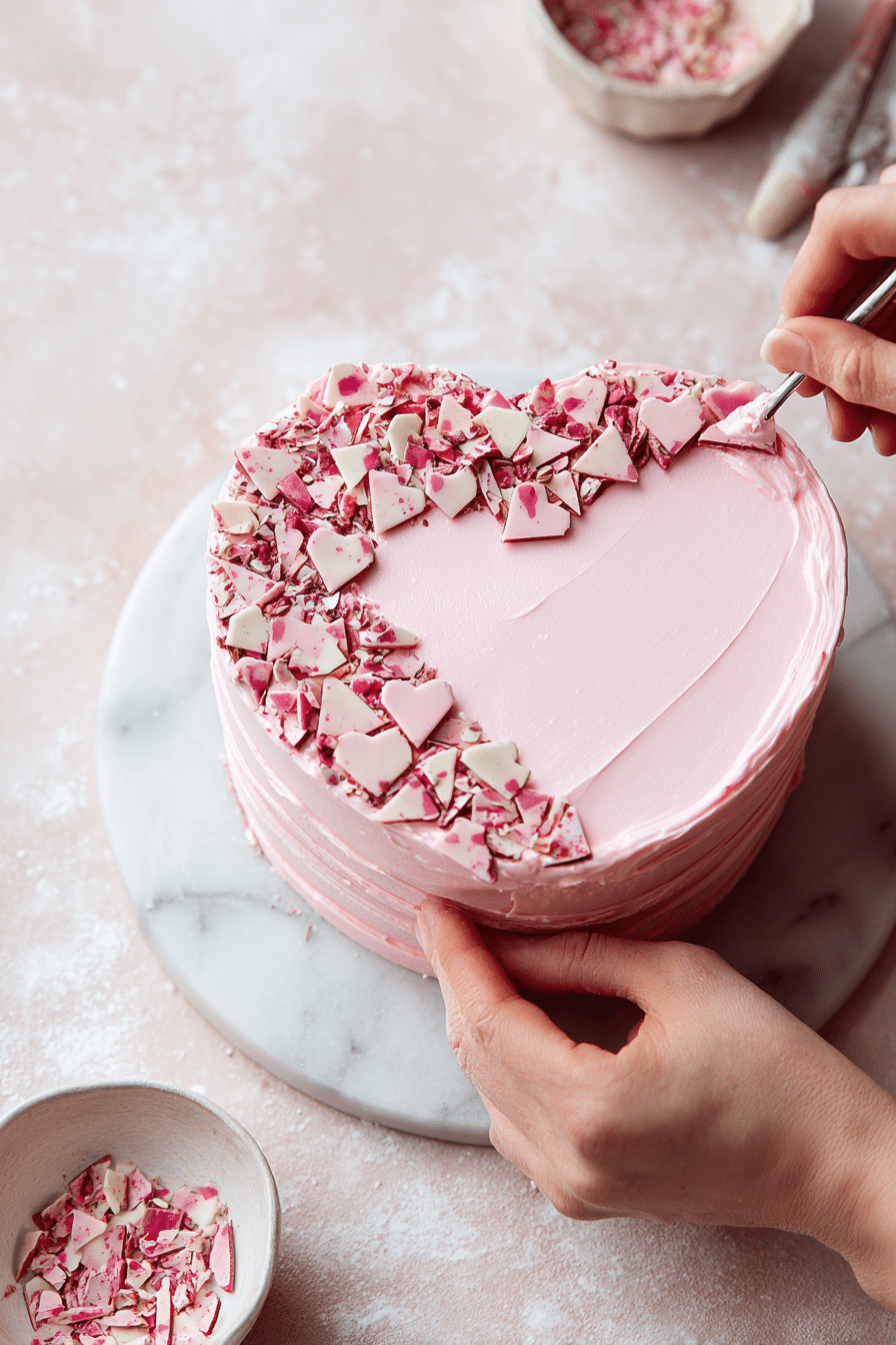 Valentine’s Terrazzo Cake featured