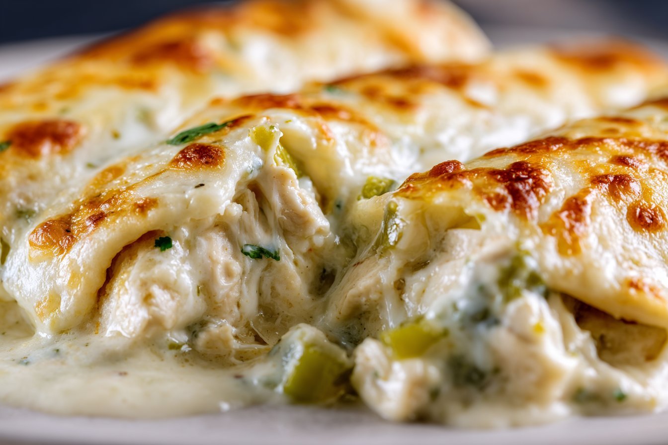 White Chicken Enchiladas featured