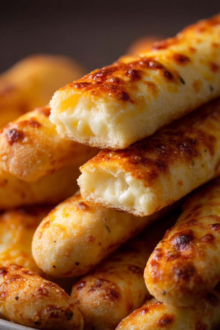 Keto Garlic Butter Breadsticks serving