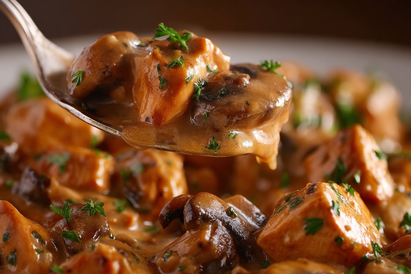 Chicken Stroganoff featured