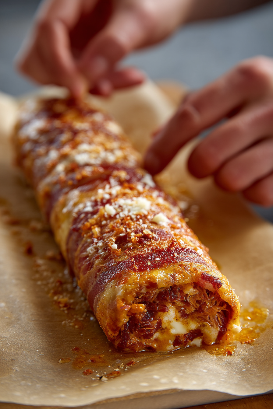 Keto Crispy Reuben Roll-Ups instructions process