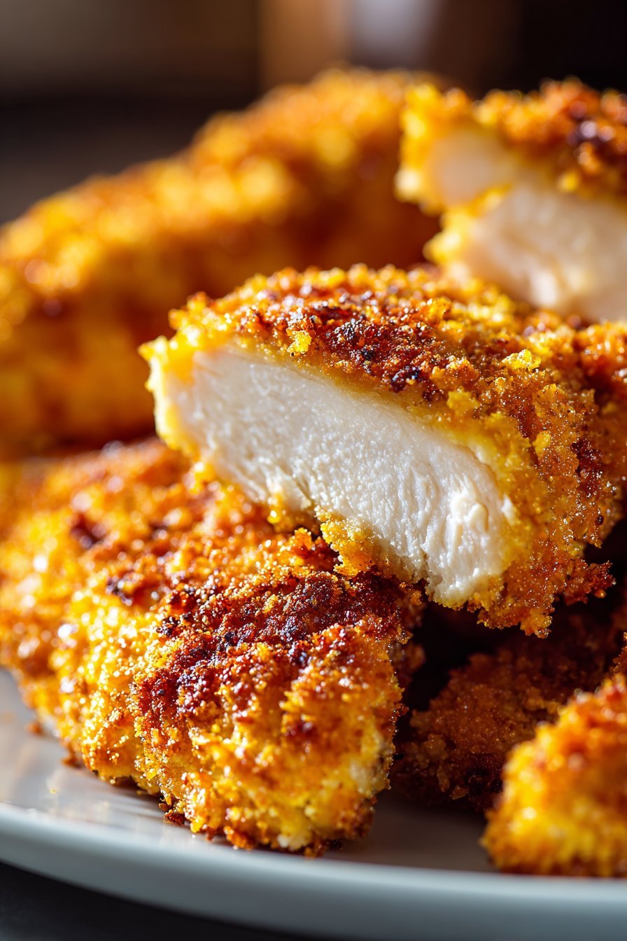 Baked Chicken Tenders serving