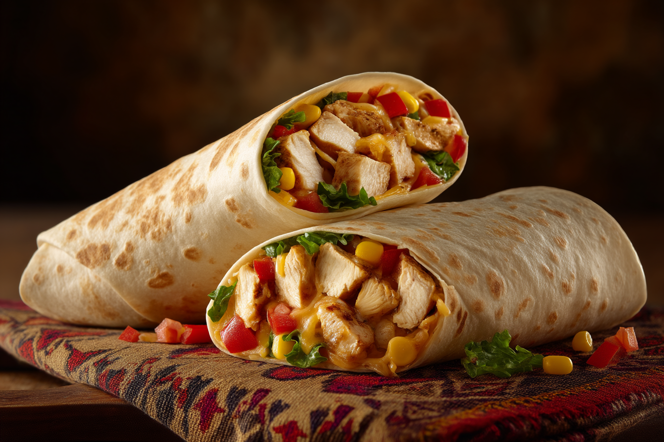 Southwest Chicken Wrap featured