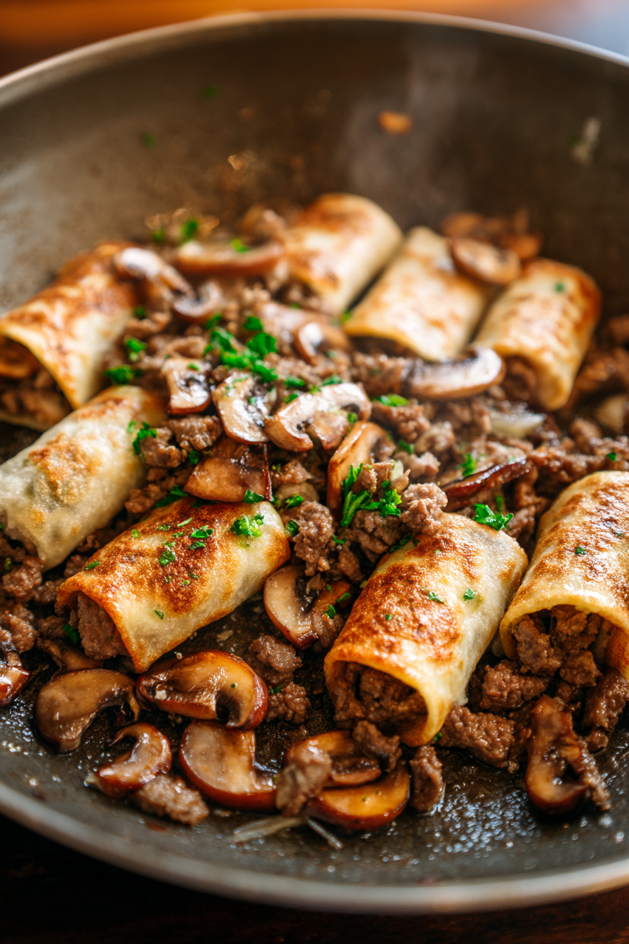 Keto Philly Cheesesteak Rolls - So Tasty & Easy To Make instructions process