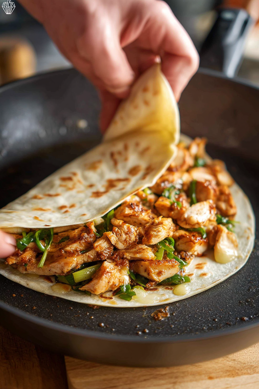 Low Carb Cheesy Garlic Chicken Wraps Recipes instructions process