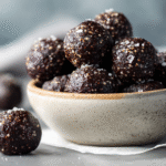 Dark Chocolate Quinoa Crunch Balls featured