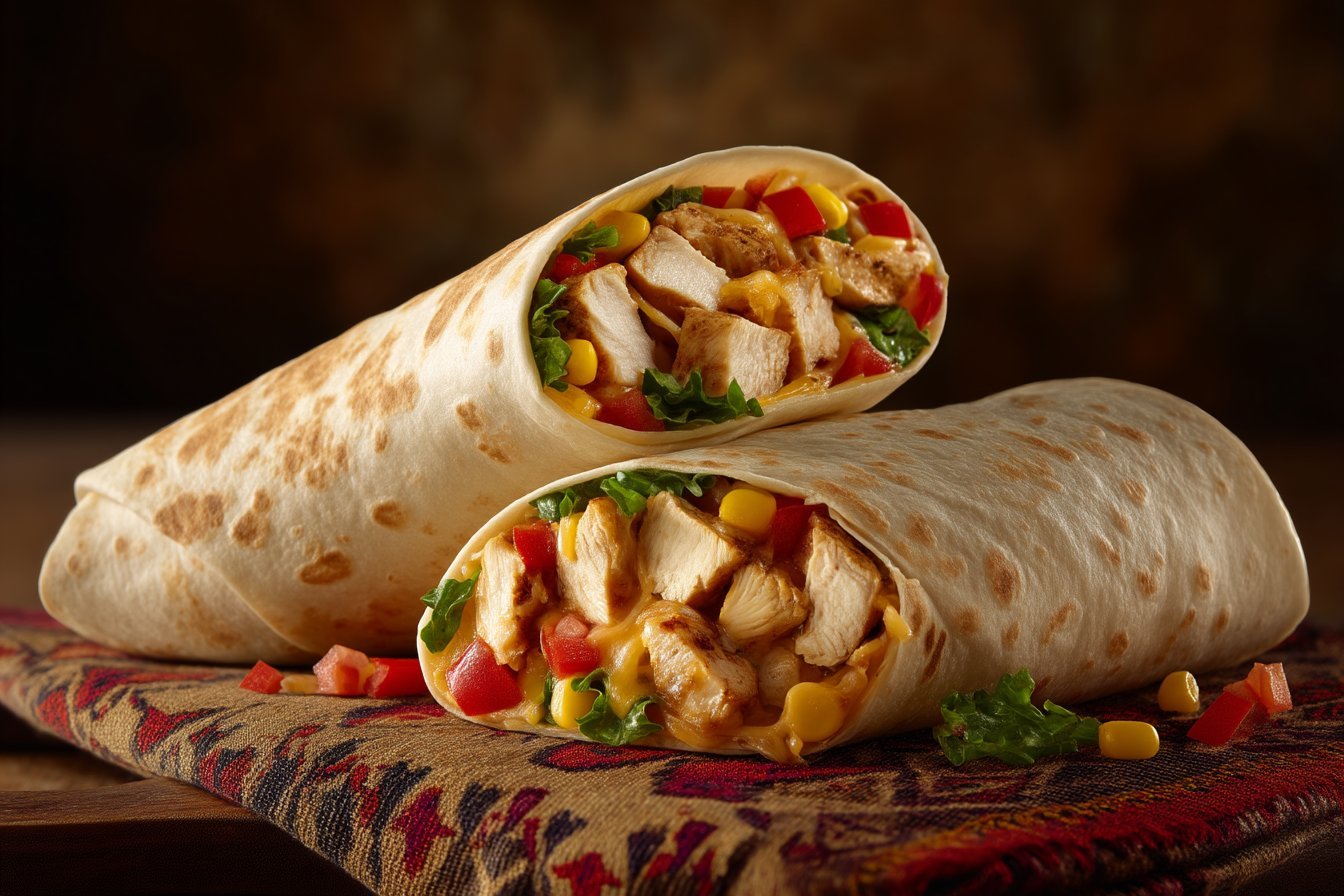 Southwest Chicken Wrap featured