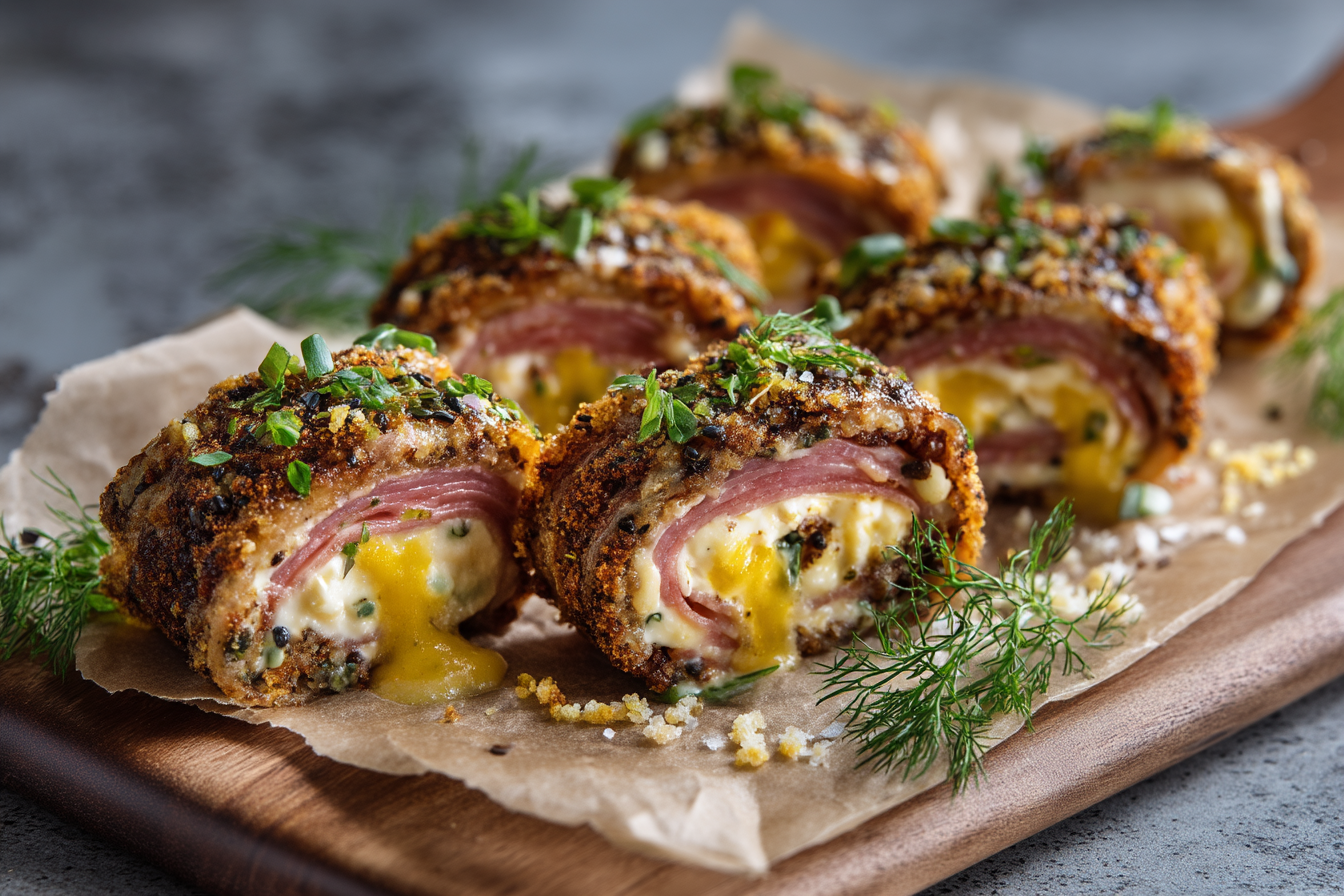 Keto Crispy Reuben Roll-Ups recipe card