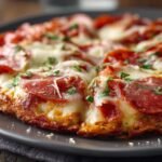 53g Protein Crustless Pizza Pie featured