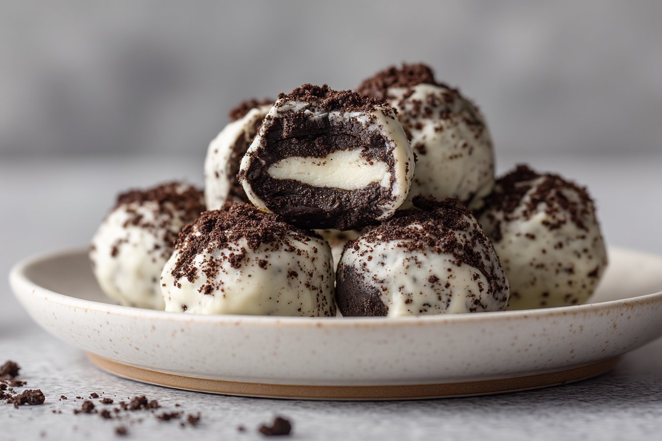 Creamy Keto Oreo Balls featured