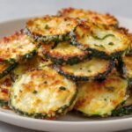 Garlic Parmesan Zucchini Chips featured