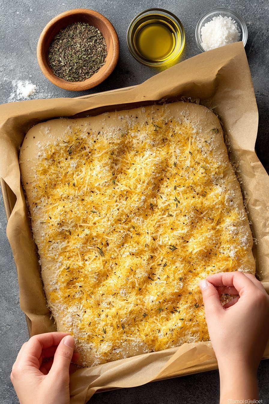 Keto Cheesy Garlic Breadsticks instructions process