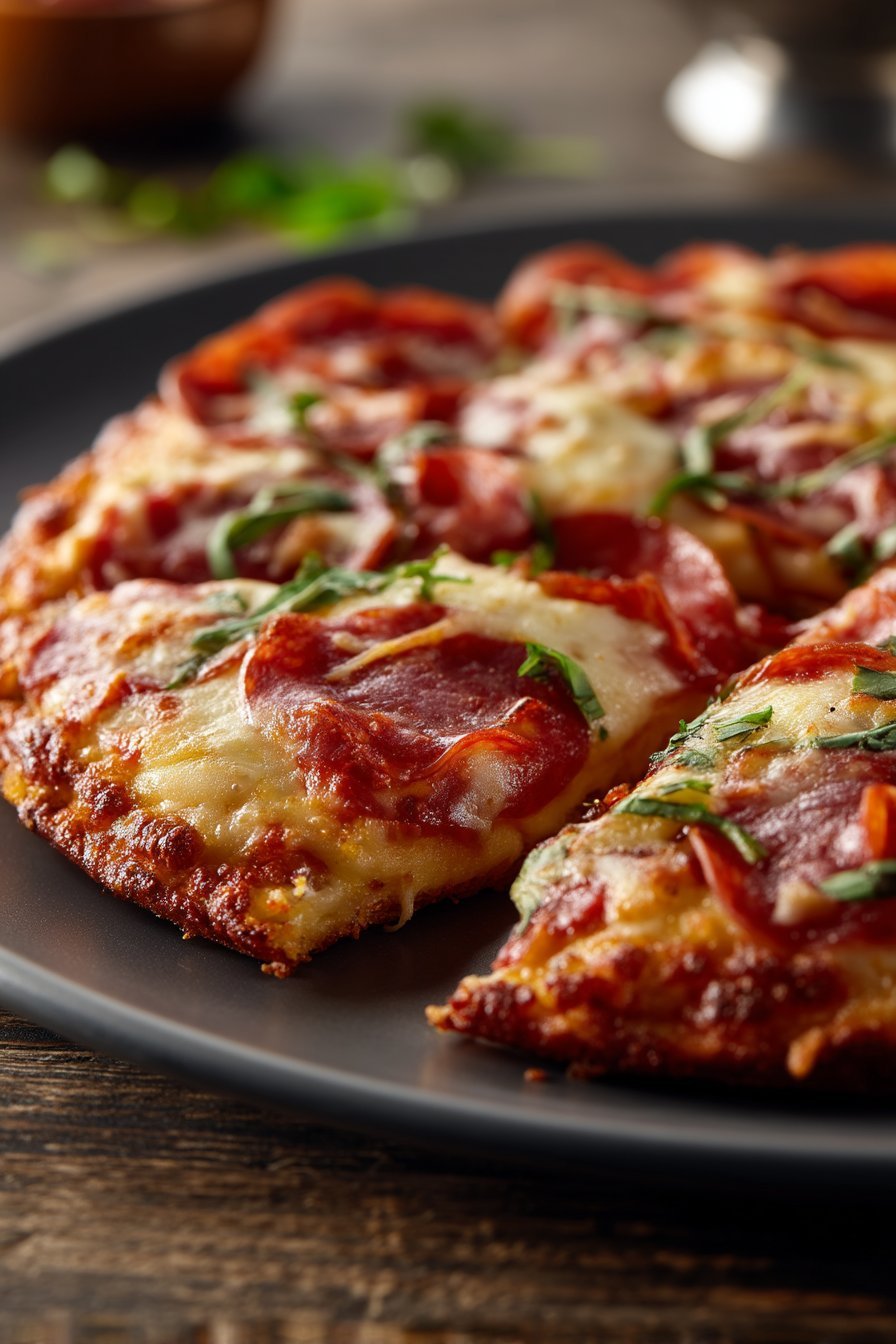 53g Protein Crustless Pizza Pie serving