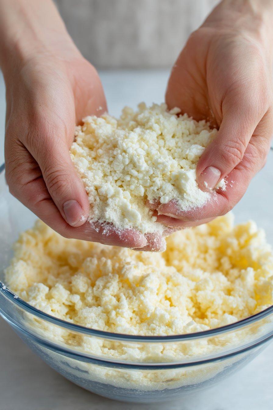 Crispy Cottage Cheese Treats instructions process