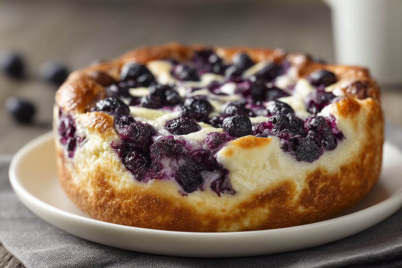 Cottage Cheese Blueberry Cloud Bread recipe card